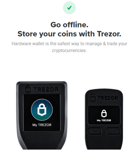 Go offline with Trezor