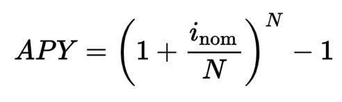 APY calculation formula