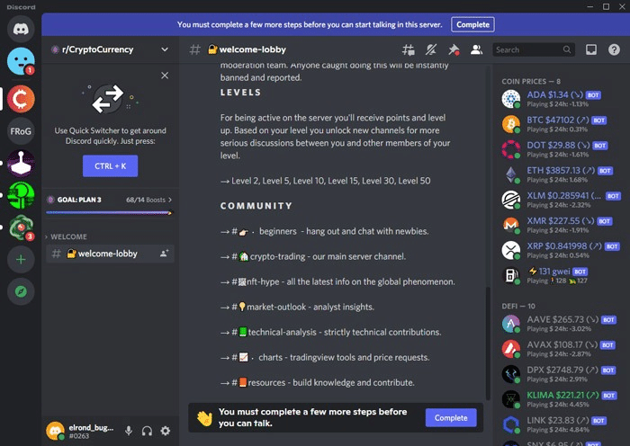 Discord community